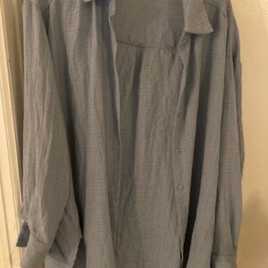 Light blue button down